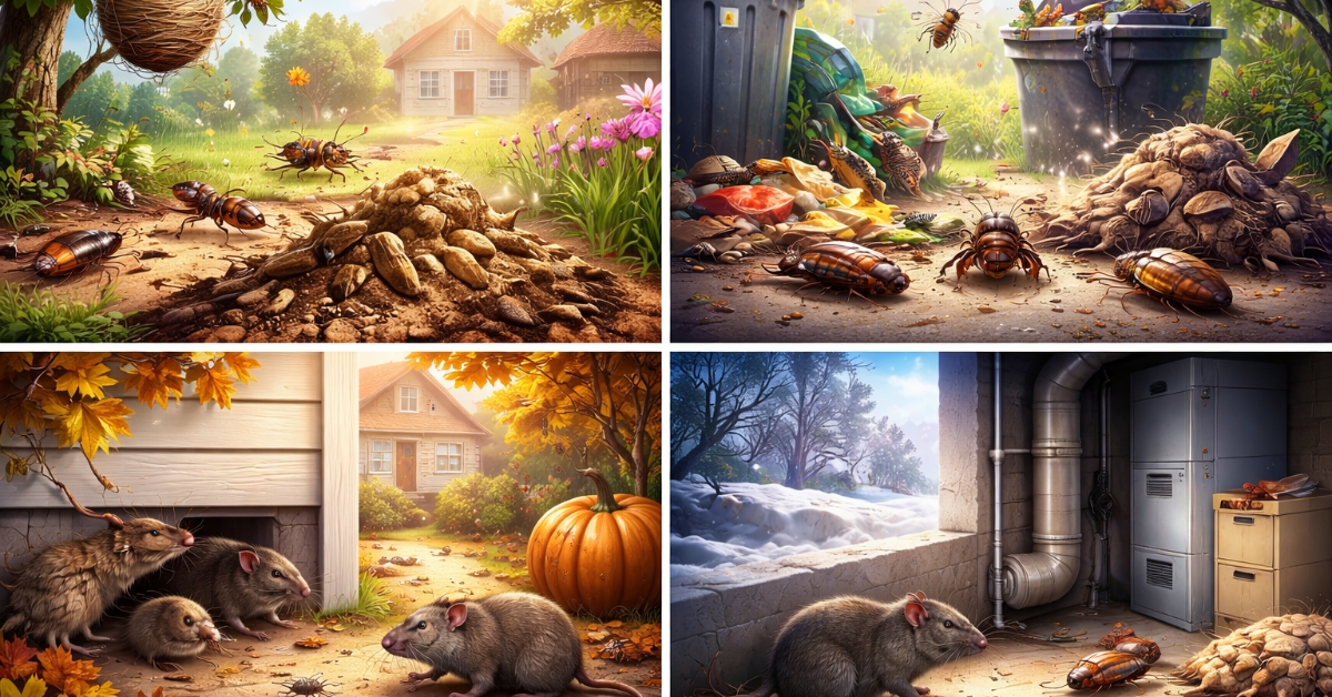 Common Pests in Nassau County NY and Seasonal Infestations to Watch For 1 common pests in Nassau County NY during the 4 seasons