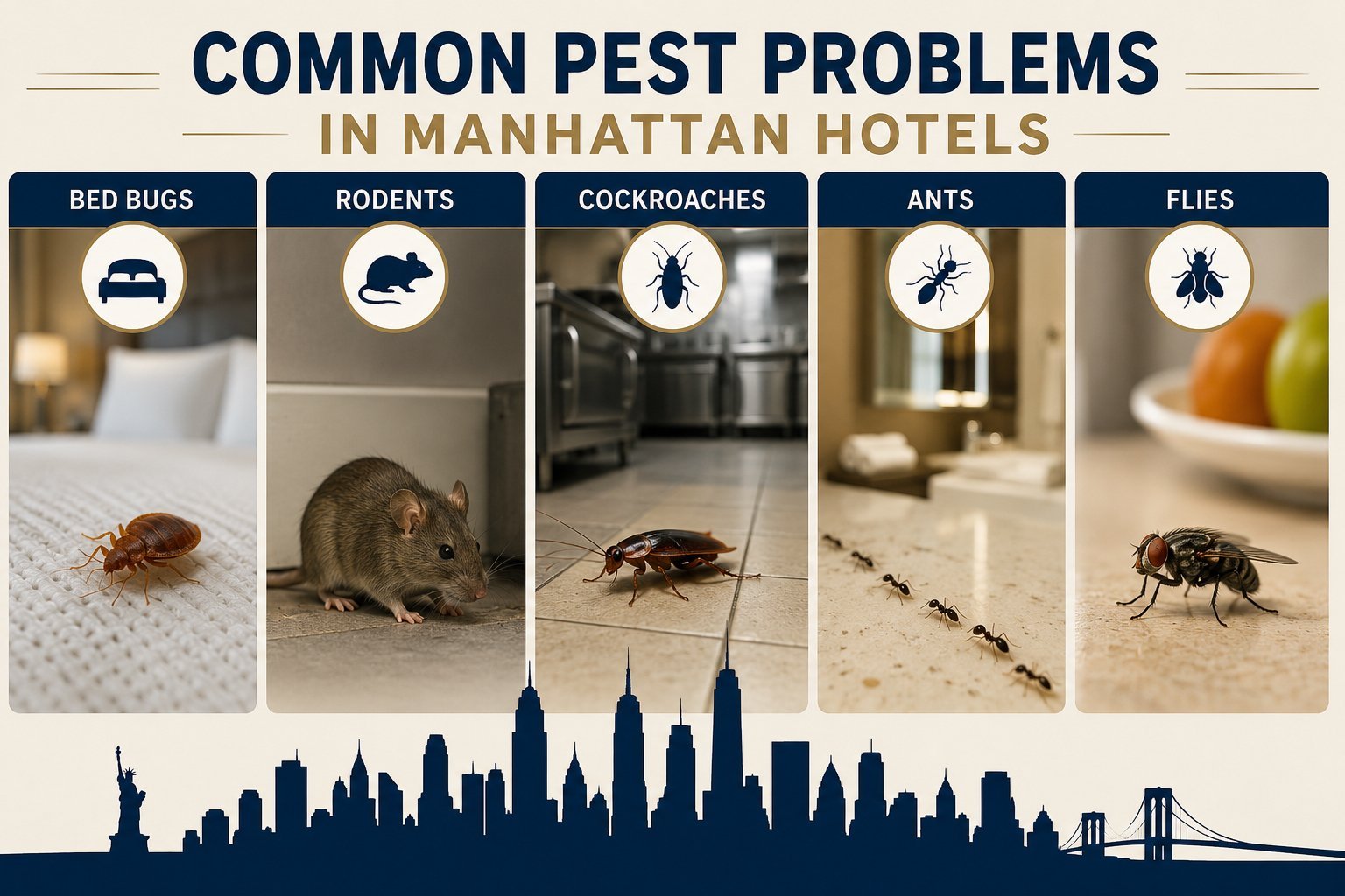 5 common pest problems in manhattan hotels infographic